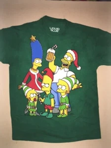 CAMISETA SIMPSONS-VACACIONES-NAVIDAD con d SIMPSONS-TIE TYE M-L-XL LMTD-Vry RARA - Imagen 1 de 2