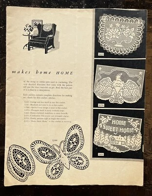 Vintage 40s 1944 Laura Wheeler Crochet Pattern Book AS IS - Image 1 of 4