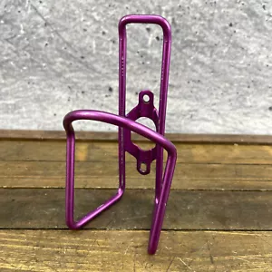 Vintage Gary Fisher Water Bottle Cage Purple 6 mm 3D Violet MTB Aluminum 90s A3 - Picture 1 of 10