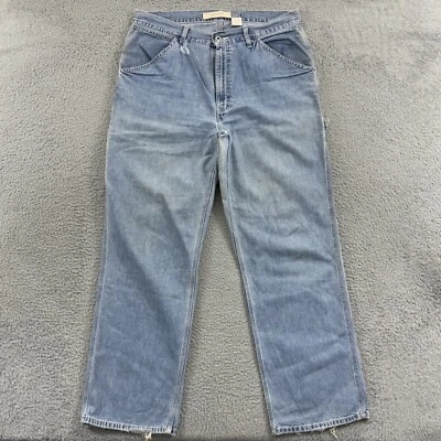 Vintage Gap Jeans Mens 36x32 Blue Denim Carpenter Utility Y2K Skater Baggy Loose - Image 1 of 4