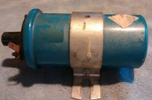 Bobina Bosch azul vintage Alfa Romeo con soporte de montaje - Imagen 1 de 8