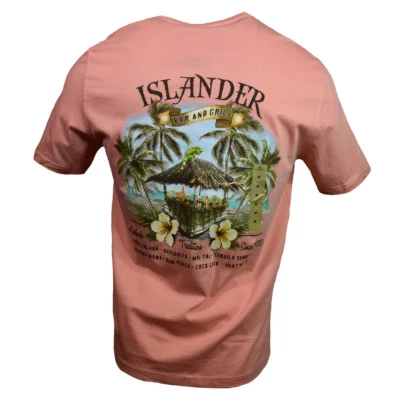 ISLANDER Camiseta Hombre "Island Shores" Bahama Mamá Tequila Día del Padre Regalo Foto 1 de 4