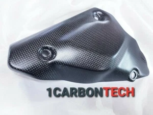 DUCATI 848 1098 1198 FIBRA CARBONO LADO DERECHO ESCAPE ESCUDO ACABADO MATE - Imagen 1 de 9