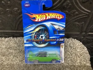 Hot Wheels 2006 First Editions Green ‘70 Plymouth Superbird #1 - Picture 1 of 5