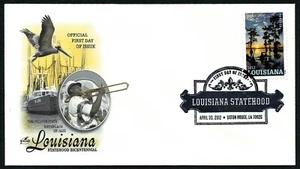 USA, SCOTT # 4667, ARTCRAFT FDC COVER - LOUISIANA STATEHOOD, JAZZ MUSIC 2012 - Picture 1 of 1