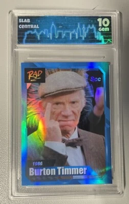 Tarjeta holográfica Rad BMX película años 80 Burton Timmer aceo personalizada grado 10 Foto 1 de 2