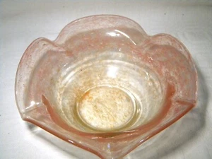 CUENCO DE CRISTAL VASART MEDIADOS DE SIGLO B034 NARANJA - Imagen 1 de 5