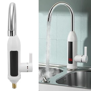Instant Electric Faucet Tap Under Sink Hot Water Heater LED Display Kitchen Home - Foto 1 di 5