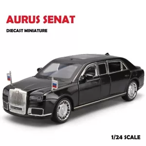 1:24 Aurus Senat Putins luxuriöse Limousine Model Car with special Features - Bild 1 von 14