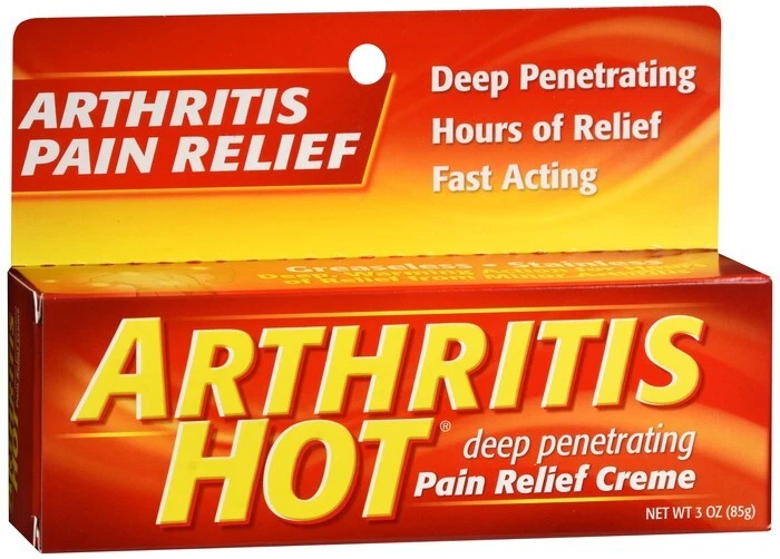 Arthritis Hot Pain Relief Creme Deep Penetrating Fast Acting 3 Ounce Pack of 6 - Image 1 of 1