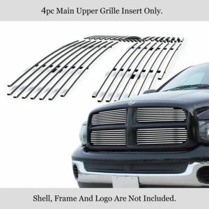 Fits 02-05 Dodge Ram Stainless Steel Chrome Billet Grille Insert - Picture 1 of 7