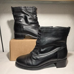 David Tate Women's Waterproof Leather Lace Up Boots Black *Try On Wear* Rep Box* - Picture 1 of 7