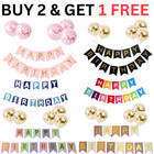 HAPPY BIRTHDAY BUNTING BANNER LETTER HANGING CARD PARTY DECORATION GARLAND