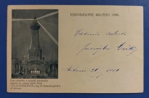 Esposizione Milano 1906 - faro elettrico - s.a. La Filotecnica ing. Salmoiraghi - Picture 1 of 3