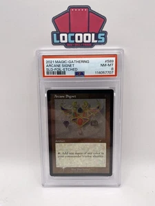 2021 MTG Magic Gathering Secret Lair Drop Foil Etched #589 Arcane Signet Psa 8 - Bild 1 von 2