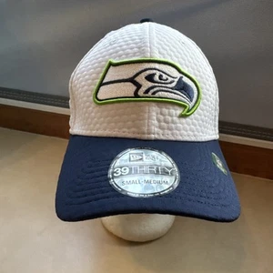 Seattle Seahawks NFL 2024Training Camp Flex-fit Sz S/M ~ White/Blue - Picture 1 of 12