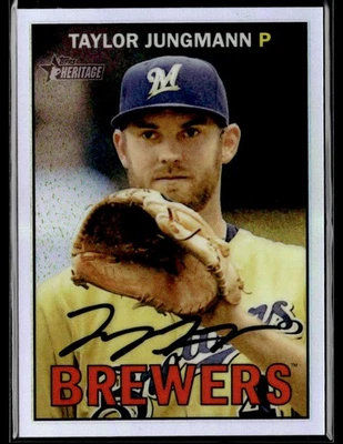 2016 Topps Heritage #THC-489 Taylor Jungmann Chrome Refractor #/567 - Image 1 of 2
