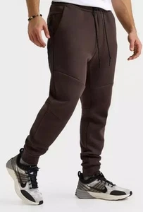 Pantalones de chándal para hombre Nike Tech polar calce ajustado barroco marrón/negro #HV0959-237 talla XL - Imagen 1 de 17