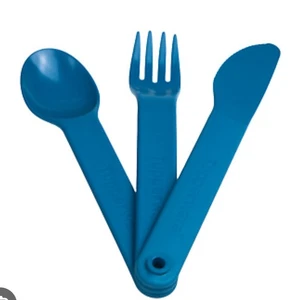 TUPPERWARE Picknick Besteck to go, für unterwegs Besteck türkis 3er Set - Bild 1 von 2