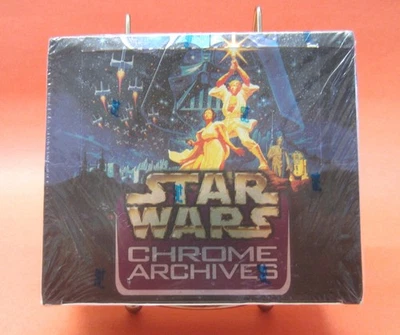 1999 Topps "Star Wars Chrome Archive"  Factory Sealed Trading Card Box 36 Packs - Image 1 of 4