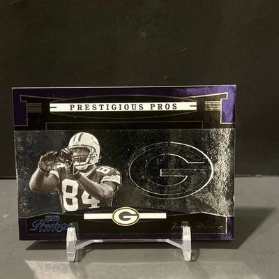 2005 Playoff Prestige Prestigious Pros Purple 80/100 Javon Walker #PP-22 Rare - Image 1 of 3