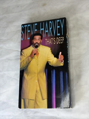 Steve Harvey “That’s Deep” Stand-up Comedy 2001 VHS Used (Very Rare) - Image 1 of 3