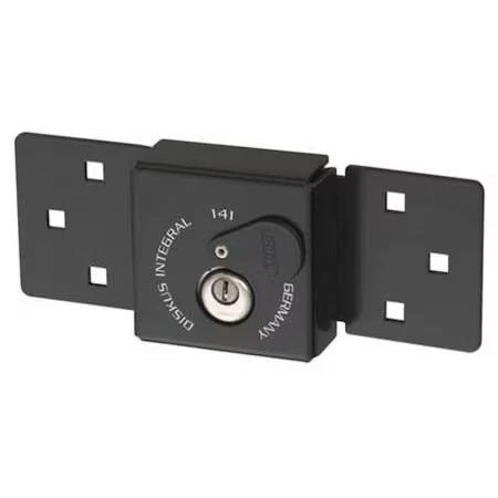 Abus 141/200 黑色 Ka Van 锁带 Hasp,类似钥匙,硬化钢制锁链 — 第 1/1 张图片