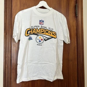 Pittsburgh Steelers T-Shirt Super Bowl XLIII 43 Champions Reebok Größe Small 2009 - Bild 1 von 6