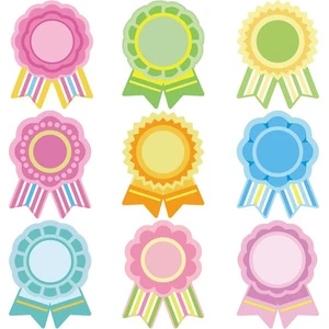 54 PEZZI Ritagli Premio Nastro Vuoto, 9 Colori, Fai da Te, Aula, Festa, 1° Posto - Foto 1 di 4