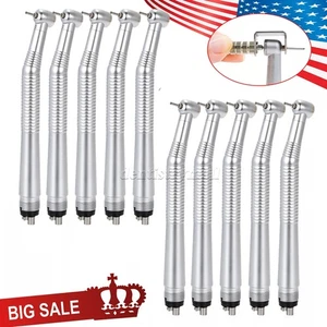 10Pcs Dental NSK Style Air Turbine Latch Wrench Type High Speed Handpiece 4Holes - Picture 1 of 9
