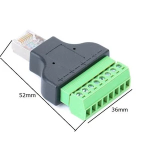 Pour RJ45 vers Adaptateur Bornier avec Tournevis pour Installation Simple - Photo 1/6