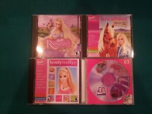 Vintage Barbie Pc Computer Game Lot CD Roms Software Windows 