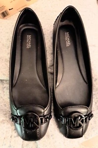 NEW Michael Kors Women's BLACK Fulton Moccasin BLACK 10M Black MK Logo New Boxiǰ - Picture 1 of 19