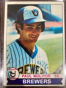 Carta Baseball 1979 Topps Paul Molitor Milwaukee Brewers #24 - Foto 1 di 2