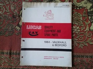 LISTA DE REPUESTOS LUCAS - VAUXHALL VIVA VICTOR CRESTA VELOX Y COMERCIALES BEDFORD - Imagen 1 de 11