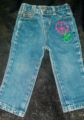 Vintage Y2k Beverly Hills Polo Club Embroidered Infant Jeans - Изображение 1 из 4