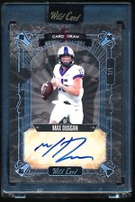 2023 Wild Card 5 Card Draw Max Duggan Autograph Auto Black Rainbow 1/1 CB91