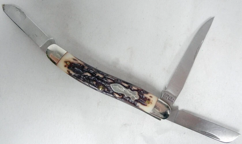 Navaja de bolsillo plegable vintage Schrade tío Henry 897UH ¡Multiherramienta! Foto 1 de 4