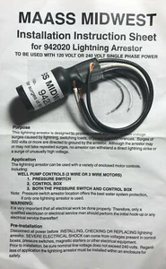 Lightning Arrestor pompa pozzetto 1 fase singola 120 o 240 - Foto 1 di 2