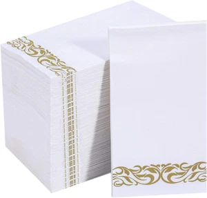 200 Pack Paper Napkins Guest Towels Disposable Premium Quality 3-Ply Dinner Napk - Picture 1 of 7