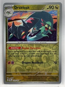 DRAKLOAK 2024 Pokemon TWIGHLIGHT MASQUERADE - Reverse Holo - #129/167 COMMON - Bild 1 von 2