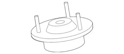 Soporte amortiguador superior original Ford Lincoln Mercury 2003-2011 Town Car 8W7Z-18183-A Foto 1 de 2