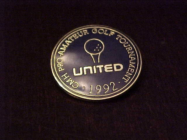 1992 United CMH Pro Amateur Golf Tournament Press Pin  - Image 1 of 1