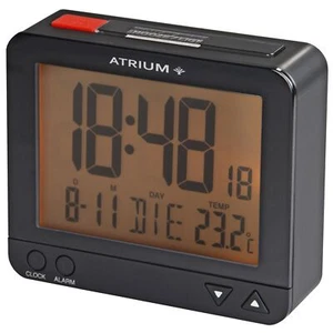 ATRIUM Funkwecker Wecker Kunststoff Digital Datum Licht Alarm schwarz A760-7 - Bild 1 von 2