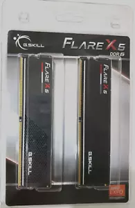 G.SKILL FLARE X5, DDR5-6000, 64GB, 32GB X 2, DESKTOP RAM, F5-6000J3040G32GX2-FX5 - Picture 1 of 2