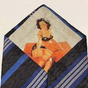 Dolce and Gabbana Tie Vintage Peek A Boo Pinup Girl Designer Cravatte Silk Italy - Picture 1 of 24