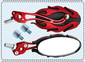 NEW CUSTOM MOTORCYCLE MIRROR PAIR 4 HARLEY HONDA KAWASAKI DUCATI YAMAHA SUZUKI - Bild 1 von 2