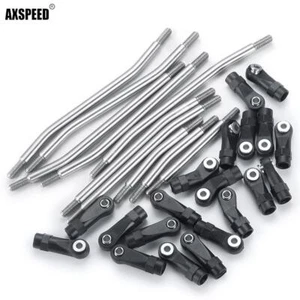 AXSPEED 313 mm/324 mm passo Steel Linkage Rod Link Rod per TRX4 1/10 RC Crawler - Foto 1 di 16