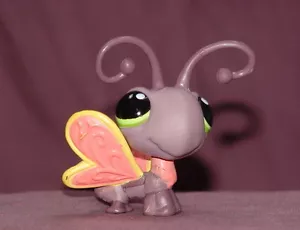 Littlest Pet Shop #1153 LPS tieflila Schmetterling HTF grün rosa gelb orange - Bild 1 von 4