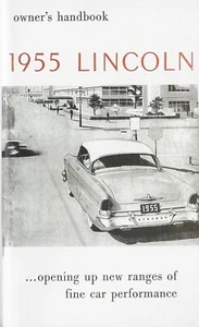 1955 Lincoln Owners Manual Repro New - Picture 1 of 1